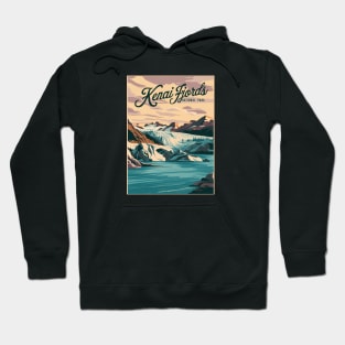 Retro Kenai Fjords National Park Hoodie